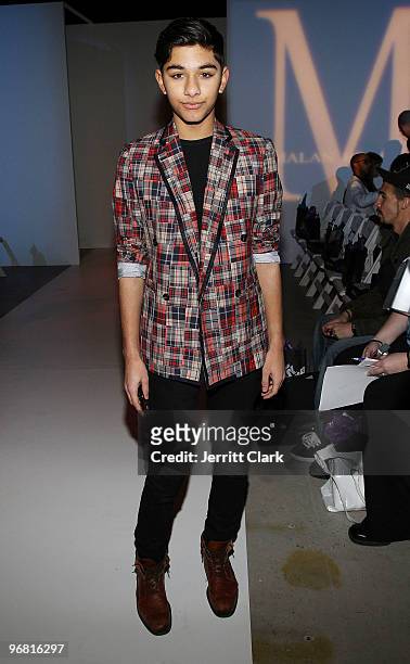 Mark Indelicato attends Malan Breton Fall 2010 at Stage 37 on February 17, 2010 in New York City.
