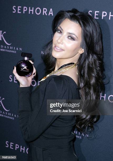 Kim Kardashian Debuts Her New Fragrance at Sephora on February 17, 2010 in Century City, California.