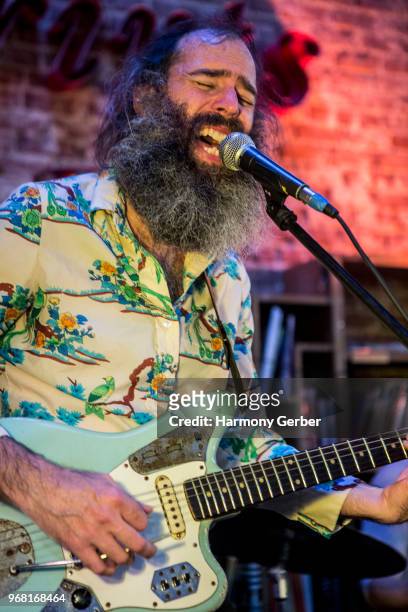 Ethan Miller of the band Howlin Rain performs at Fingerprints on June 5, 2018 in Long Beach, California.