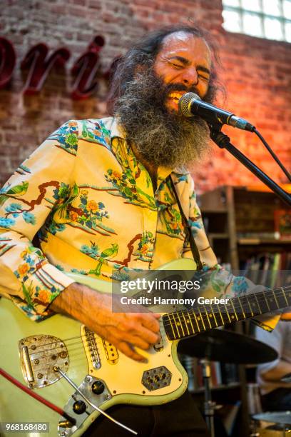 Ethan Miller of the band Howlin Rain performs at Fingerprints on June 5, 2018 in Long Beach, California.