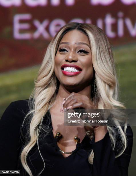 Laverne Cox attends the 'Who Do You Think You Are?' FYC Event at Wolf Theatre on June 5, 2018 in North Hollywood, California.