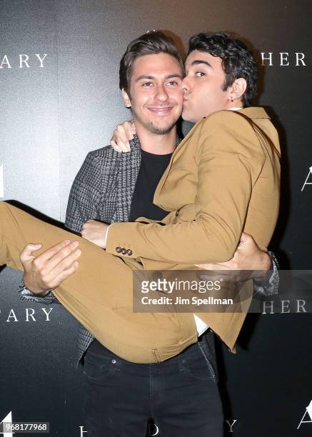 Actors Nat Wolff and Alex Wolff attend the screening of "Hereditary" hosted by A24 at Metrograph on June 5, 2018 in New York City.