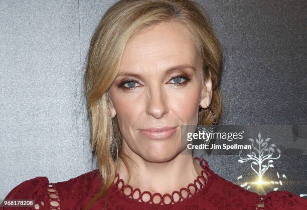 Actress Toni Collette attends the screening of "Hereditary" hosted by A24 at Metrograph on June 5, 2018 in New York City.