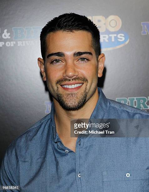 Jesse Metcalfe attends the Los Angeles premiere of HBO's "Magic And Bird: A Courtship Of Rivals" held at Mann Bruin Theatre on February 17, 2010 in...