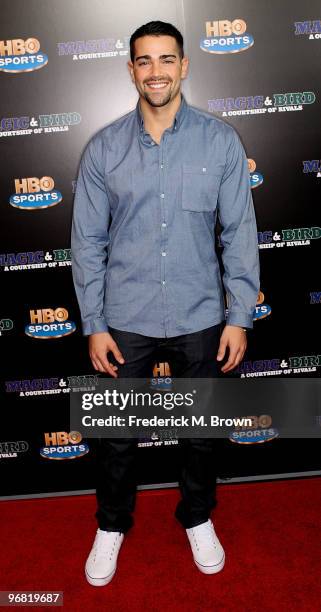 Actor Jesse Metcalfe attends the "Magic & Bird: A Courtship of Rivals" film premiere at the Mann Bruin Theatre on February 17, 2010 in Westwood,...