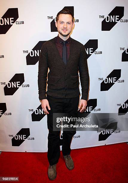 Personality Damien Fahey arrives at the One Show Entertainment event honoring the best in advertising and entertainment at American Cinematheque's...
