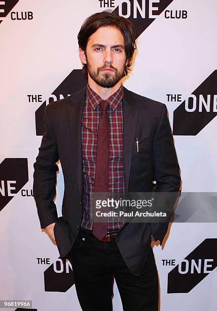 Actor Milo Ventimiglia arrives at the One Show Entertainment event honoring the best in advertising and entertainment at American Cinematheque's...