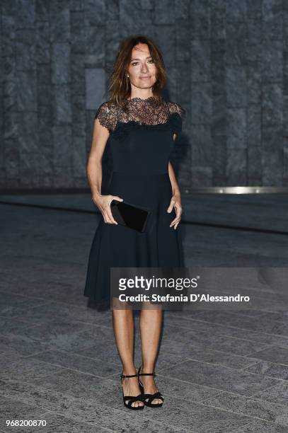 Maria Sole Tognazzi arrives at Convivio 2018 on June 5, 2018 in Milan, Italy.