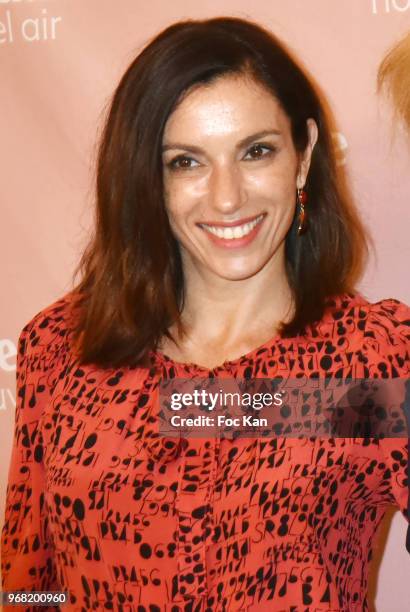 Actresses Aure Atika attends Marie Claire Nouvelle Air Cocktail at Hotel Lutetia on June 5, 2018 in Paris, France.