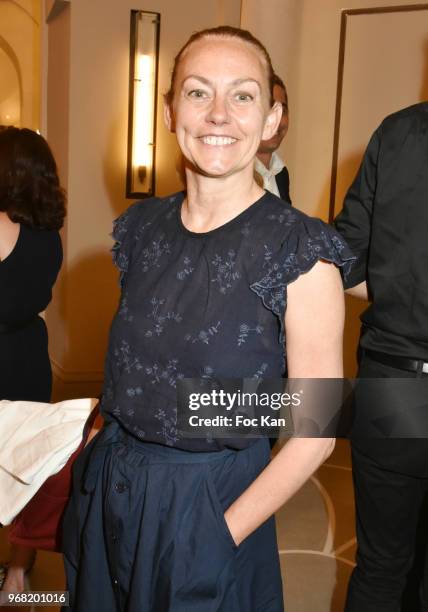 Gabriella Cortese Rioufol from Antik Batik attends Marie Claire Nouvelle Air Cocktail at Hotel Lutetia on June 5, 2018 in Paris, France.