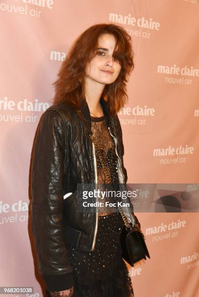 Singer Loulou Robert attends Marie Claire Nouvelle Air Cocktail at Hotel Lutetia on June 5, 2018 in Paris, France.