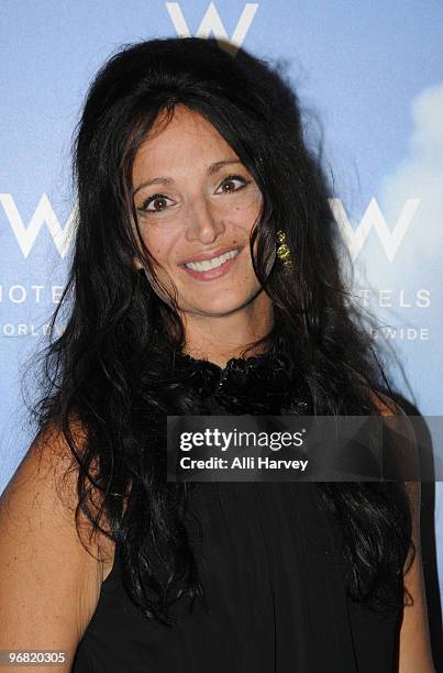 Emma Snowden-Jones attends the MCM VIP lounge at the W New York - Time Square on February 17, 2010 in New York City.