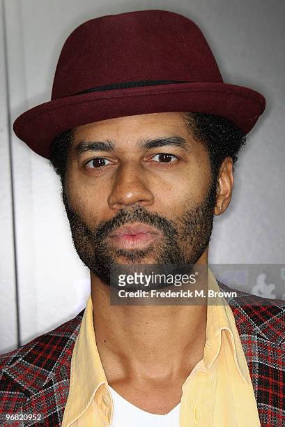 Recording artist Eric Benet attends the "Magic & Bird: A Courtship of Rivals" film premiere at the Mann Bruin Theatre on February 17, 2010 in...