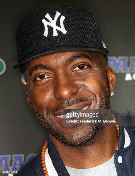 Former basketball player John Salley attends the "Magic & Bird: A Courtship of Rivals" film premiere at the Mann Bruin Theatre on February 17, 2010...