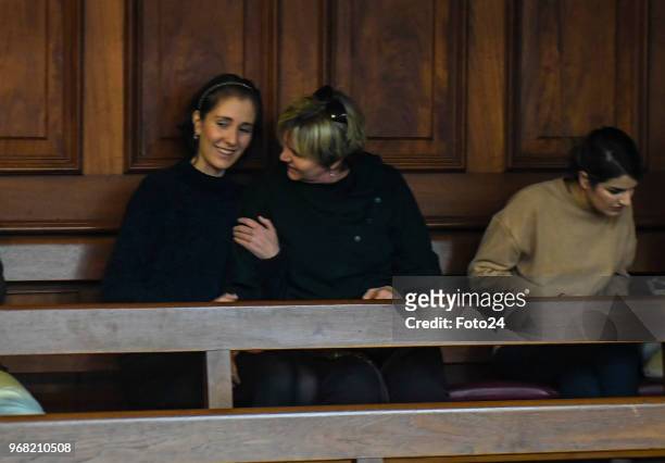 Court proceedings during the sentencing of convicted murderer and family slayer Henri van Breda at the Western Cape High Court on June 05, 2018 in...