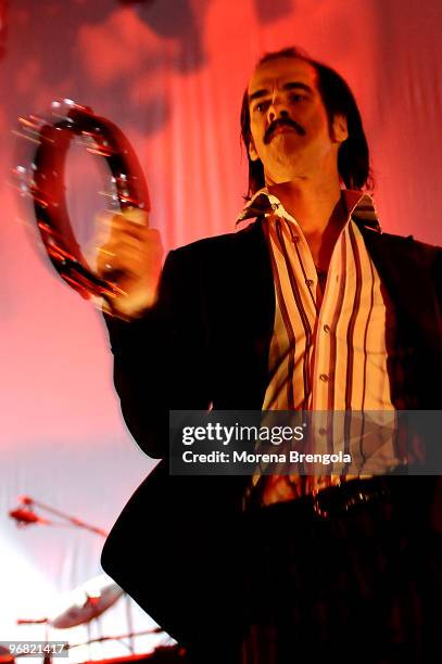 Nick Cave performs at the Alcatraz club on May 28, 2008 in Milan, Italy.