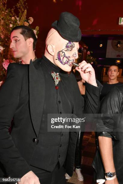 Ali Mahdavi attends Lipault By Jean Paul Gaultier launch Party at Les Bains Paris on June 5, 2018 in Paris, France.