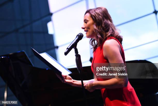 Laura Benanti attends The Ucross Foundation's Inaugural New York Gala & Awards Dinner at Jazz at Lincoln Center in Frederick P. Rose Hall on June 5,...