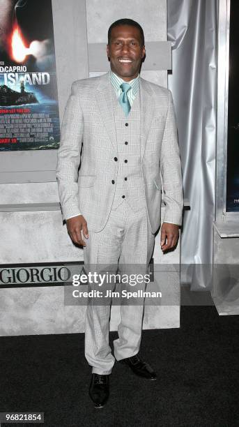 Actor Curtiss Cook attends the "Shutter Island" premiere at the Ziegfeld Theatre on February 17, 2010 in New York City.