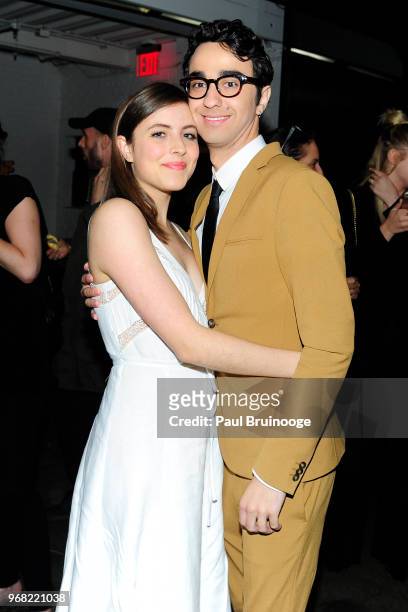 Gianna Reise and Alex Wolff attend A24 Hosts The After Party For "Hereditary" at Metrograph on June 5, 2018 in New York City.