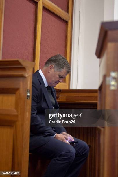 Jason Rohde during his trial for the murder of his wife Susan Rohde at the Western Cape High Court on June 04, 2018 in Cape Town, South Africa....