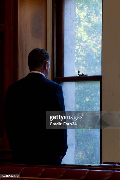 Jason Rohde during his trial for the murder of his wife Susan Rohde at the Western Cape High Court on June 04, 2018 in Cape Town, South Africa....