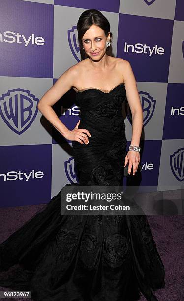 Actress Vera Farmiga attends the InStyle and Warner Bros. 67th Annual Golden Globes post party held at the Oasis Courtyard at The Beverly Hilton...