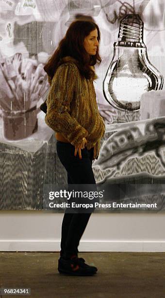 Adriana Carolina Herrera, daughter of Venezuelan designer Carolina Herrera, attends ARCO, Spanish Contemporary Art Fair, on February 18, 2010 in...