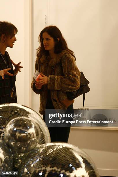 Adriana Carolina Herrera, daughter of Venezuelan designer Carolina Herrera, attends ARCO, Spanish Contemporary Art Fair, on February 18, 2010 in...