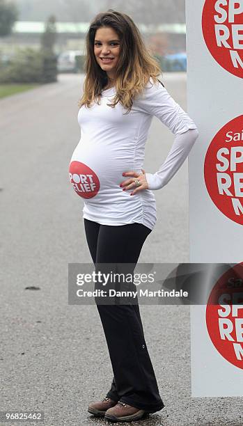 Carly Zucker attends photocall to launch the Bumps and Babies Mile for Sports Relief on February 18, 2010 in London, England.