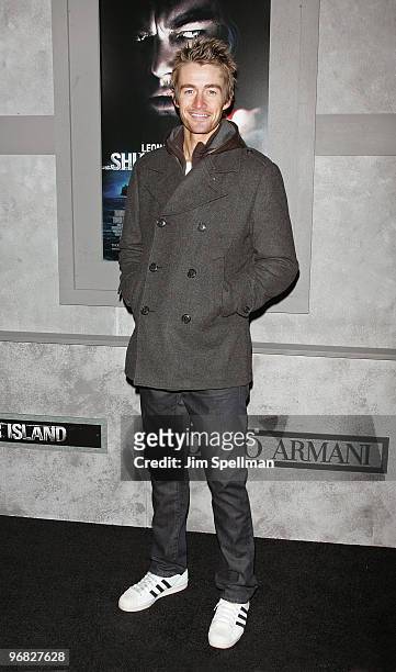Actor Robert Buckley attends the "Shutter Island" premiere at the Ziegfeld Theatre on February 17, 2010 in New York City.