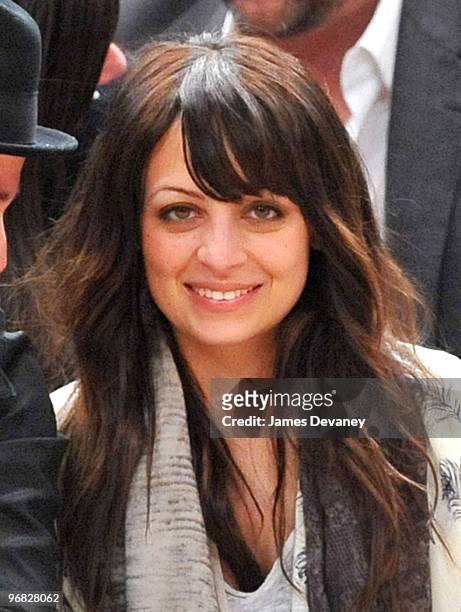 Nicole Richie attends the Chicago Bulls vs New York Knicks game at Madison Square Garden on February 17, 2010 in New York City.
