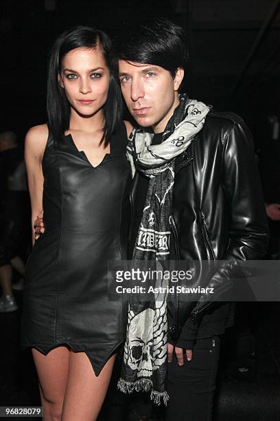 Leigh Lezark and Greg Krelenstein attend the Jeremy Scott Fall/Winter 2010 collection after party at Good Units on February 17, 2010 in New York City.