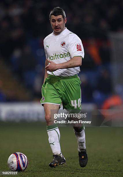 Andy Griffin of Reading in action during the Coca-Cola Championship match between Crystal Palace and Reading at Selhurst Park on February 17, 2010 in...