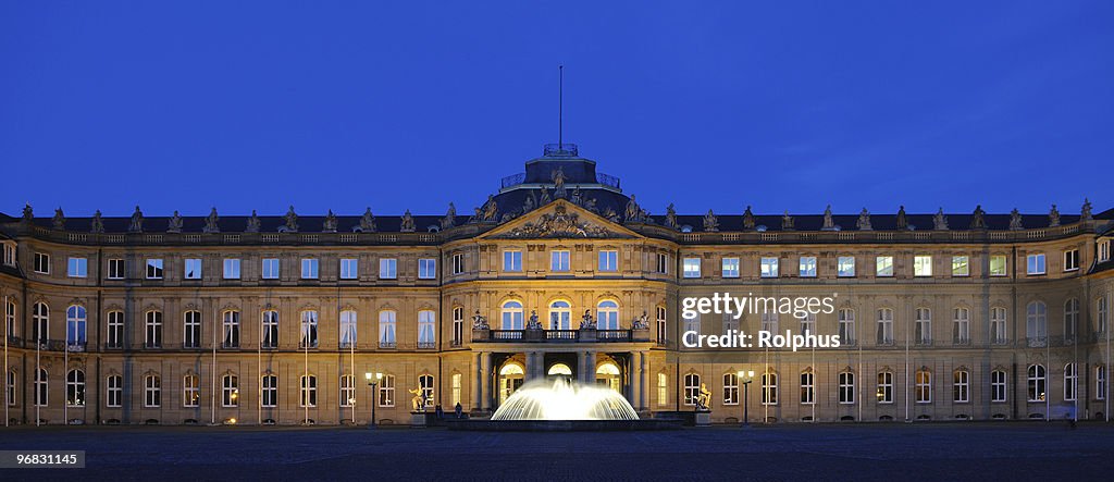 Palace Stuttgart Blue Hour Front