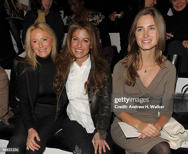 Ricky Lauren, Dylan Lauren and Lauren Bush attend the Ralph Lauren Collection Fall 2010 Fashion Show during Mercedes-Benz Fashion Week at 275 Hudson...