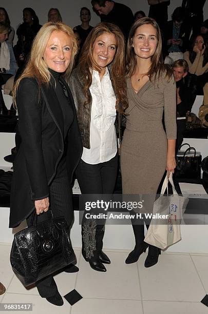 Ricky Lauren, Dylan Lauren and Lauren Bush attend the Ralph Lauren Collection Fall 2010 Fashion Show during Mercedes-Benz Fashion Week at 275 Hudson...