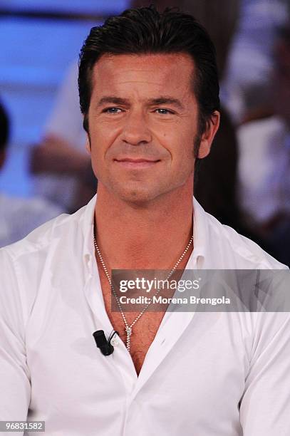 Paolo Conticini during the Italian tv show "Quelli che il calcio" on May 31, 2009 in Milan, Italy.