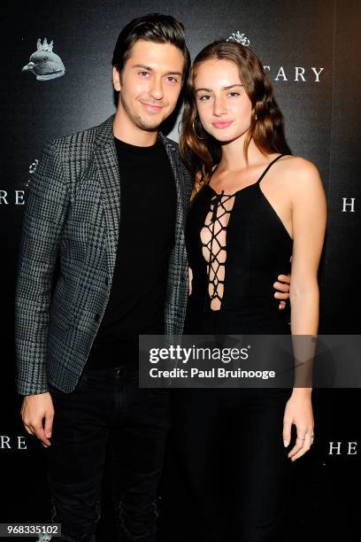 Nat Wolff and Grace Van Patten attend A24 Hosts A Screening Of "Hereditary" at Metrograph on June 5, 2018 in New York City.