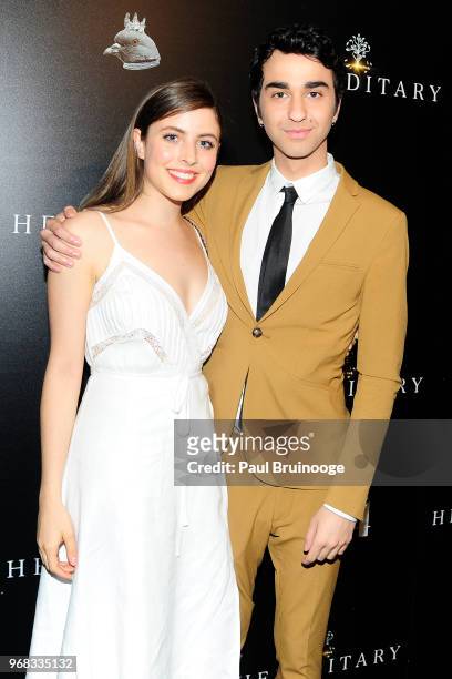 Gianna Reisen and Alex Wolff attend A24 Hosts A Screening Of "Hereditary" at Metrograph on June 5, 2018 in New York City.