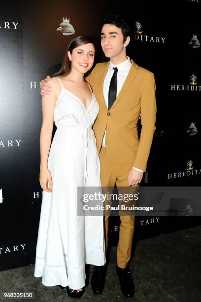 Gianna Reisen and Alex Wolff attend A24 Hosts A Screening Of "Hereditary" at Metrograph on June 5, 2018 in New York City.