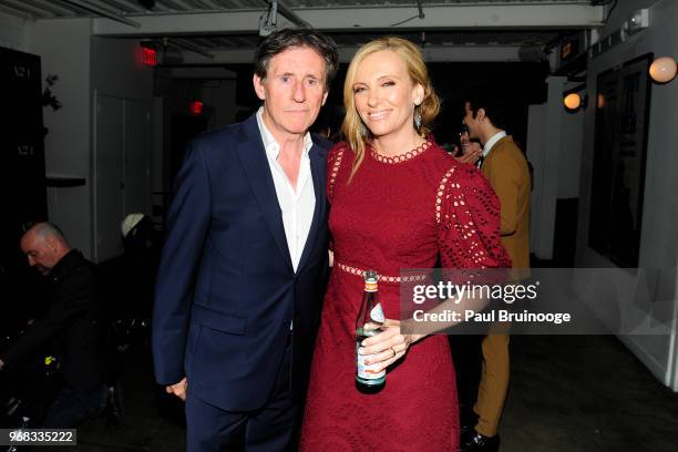 Gabriel Byrne and Toni Collette attend A24 Hosts A Screening Of "Hereditary" at Metrograph on June 5, 2018 in New York City.