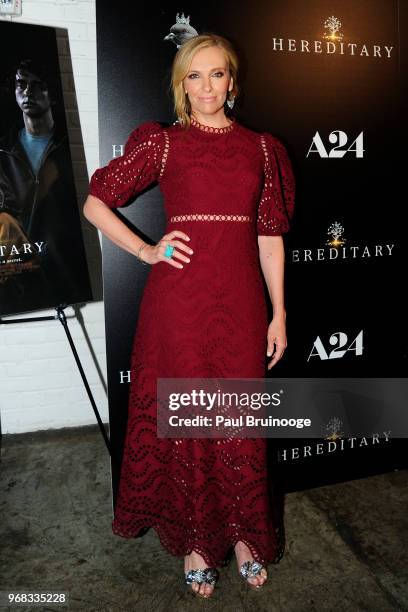 Toni Collette attends A24 Hosts A Screening Of "Hereditary" at Metrograph on June 5, 2018 in New York City.