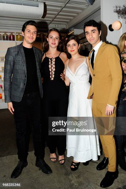 Nat Wolff, Grace Van Patten, Gianna Reisen and Alex Wolff attend A24 Hosts A Screening Of "Hereditary" at Metrograph on June 5, 2018 in New York City.