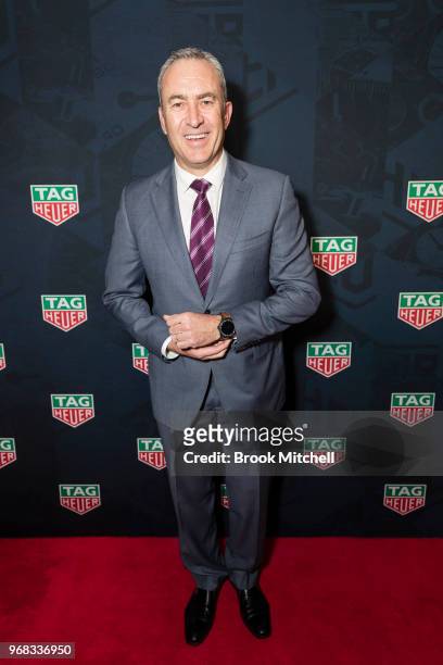 Mark Baretta attends the TAG Heuer 'Museum In Motion' Australian Launch at Museum of Contemporary Art on June 6, 2018 in Sydney, Australia.