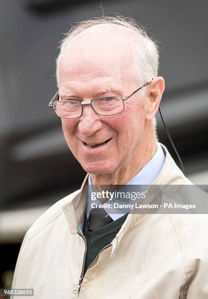 Jack Charlton leaves the funeral of 1966 World Cup winner Ray Wilson at Huddersfield Crematorium.