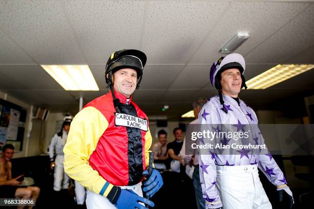 Jockey Andrew Thornton leaves the weighing room on his last days race riding as he retires after the meeting having ridden over 1,000 winners during...