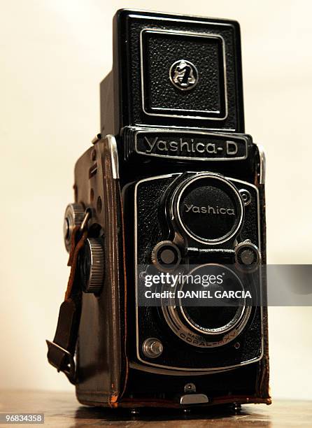 Japanese-made 6x6 camera owned by thrice Argentine President Juan Domingo Peron in Madrid, part of the collection of 14,000 objects who belonged to...