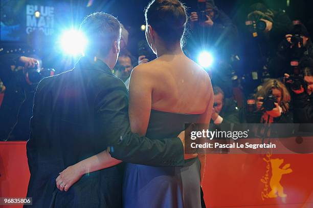 Actress Martina Gedeck and actor Tobias Moretti attend the 'Jud Suess - Film Ohne Gewissen' Premiere during day eight of the 60th Berlin...