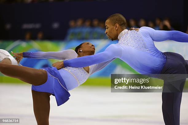 Winter Olympics: France Vanessa James and Yannick Bonheur in action during Pairs Free Skating at Pacific Coliseum. Vancouver, Canada 2/15/2010...